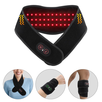 Electric Red Light Heating Neck Belt 660-850nm Infrared