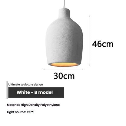 Wabi Sabi Ceiling Pendant Light Nordic LED Chandelier for Living Dining Room