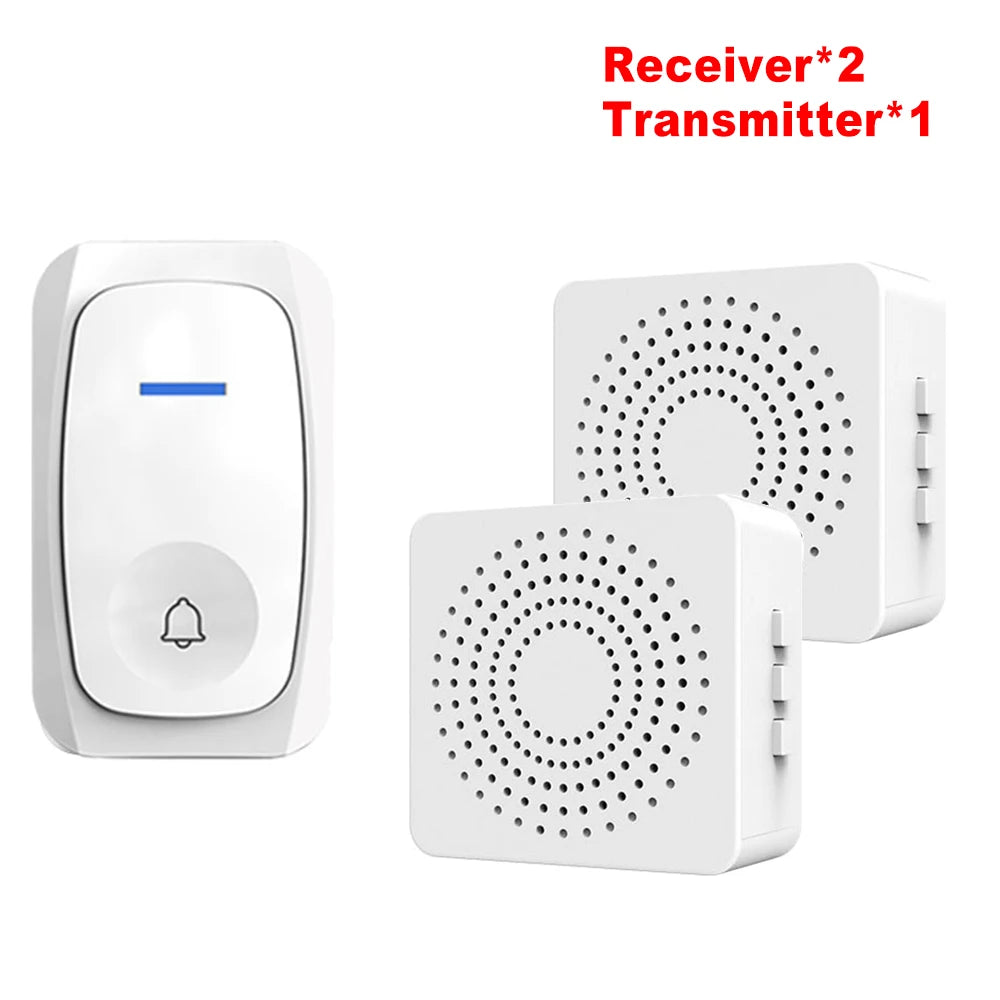 USB Wireless Doorbell Waterproof Welcome Chime Home Door Bell