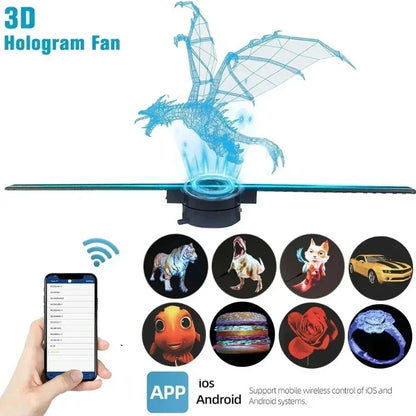 3D Hologram Fan 42CM 3D Holographic Projector