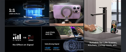 1080 Magsafe Car Phone Holder For Vehicles Mobile Support