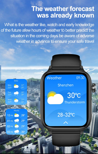 New AI Diagnosis Blood Lipids Body composition Test Smart Watch