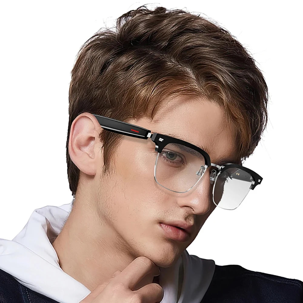IOWODO E1306 Smart Glasses AI Voice Anti-UV Sunglasses