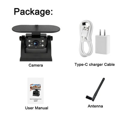 1080P WiFi Magnetic Solar Wireless Backup Camera