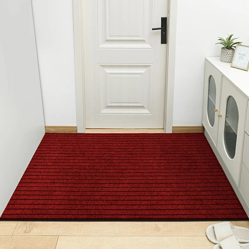 Large sized striped rubber bottom corridor carpet carp