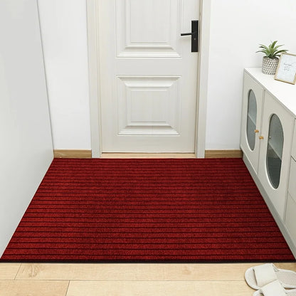 Large sized striped rubber bottom corridor carpet carp