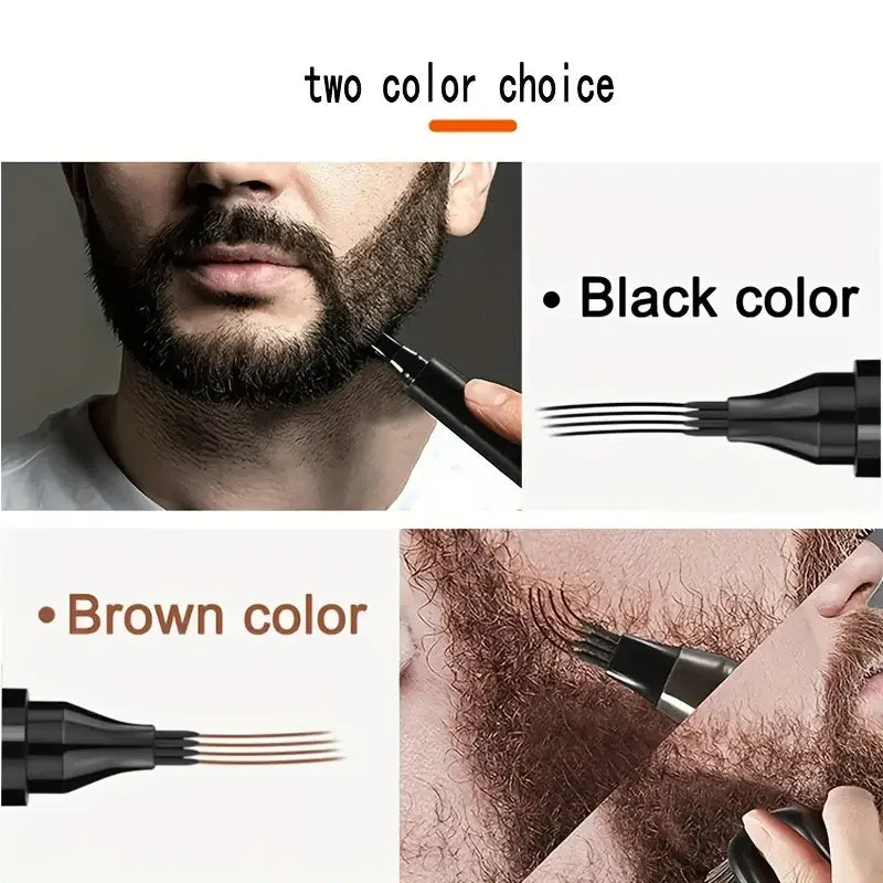 Beard Filling Pen Kit Beard Enhancer Brush Beard