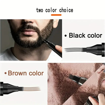 Beard Filling Pen Kit Beard Enhancer Brush Beard