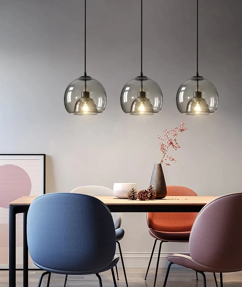Modern Retro Glass Dining Room Bedroom Living Room