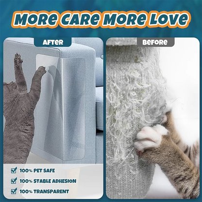 Cat Scratch Deterrent Tape Furniture Protectors From Cats Transparent Self-Adhesive