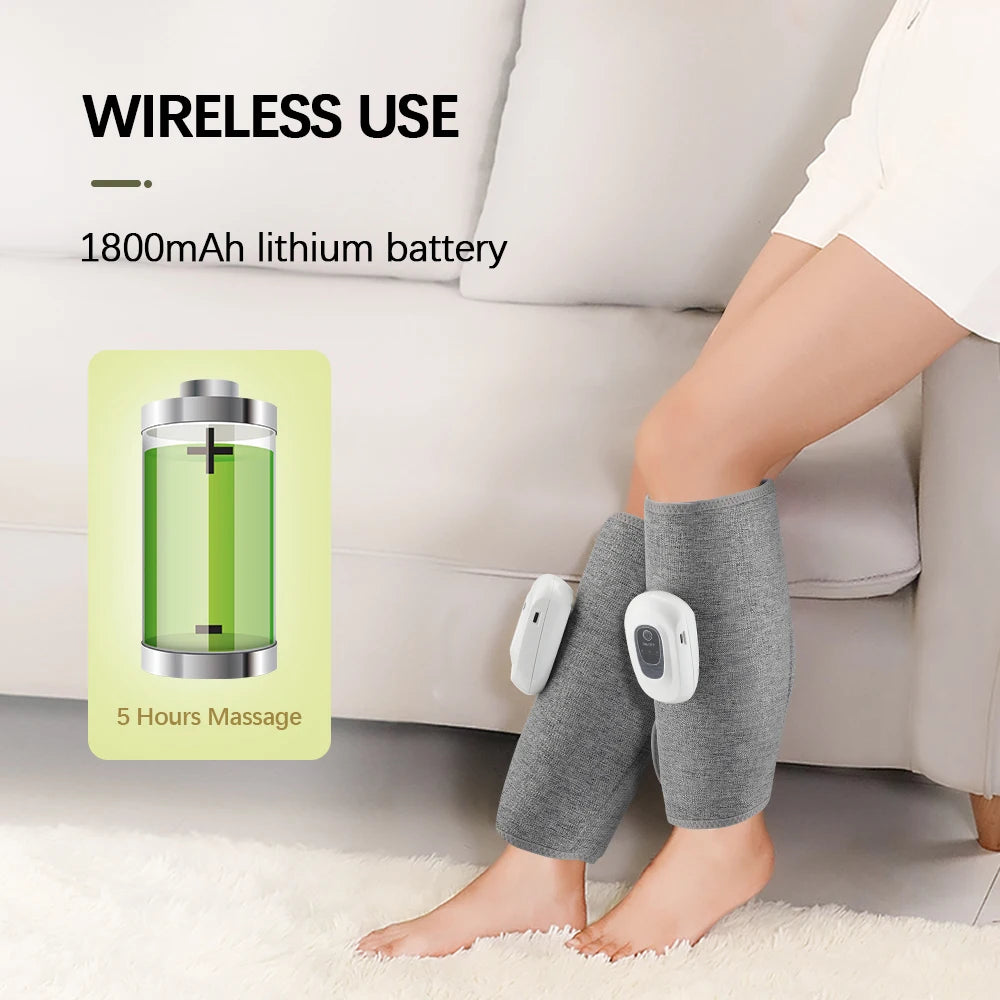 Eletric 360° Air Pressure Calf Massager Wireless Leg Massage