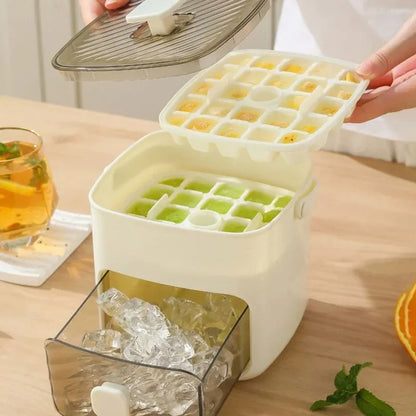 48 Grid Ice Cube Mold Reusable Refrigerator Ice Maker One-touch