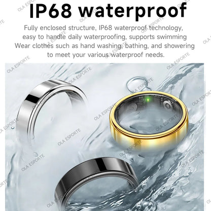 New Smart Ring Heart Rate Blood Pressure Sleep Monitoring