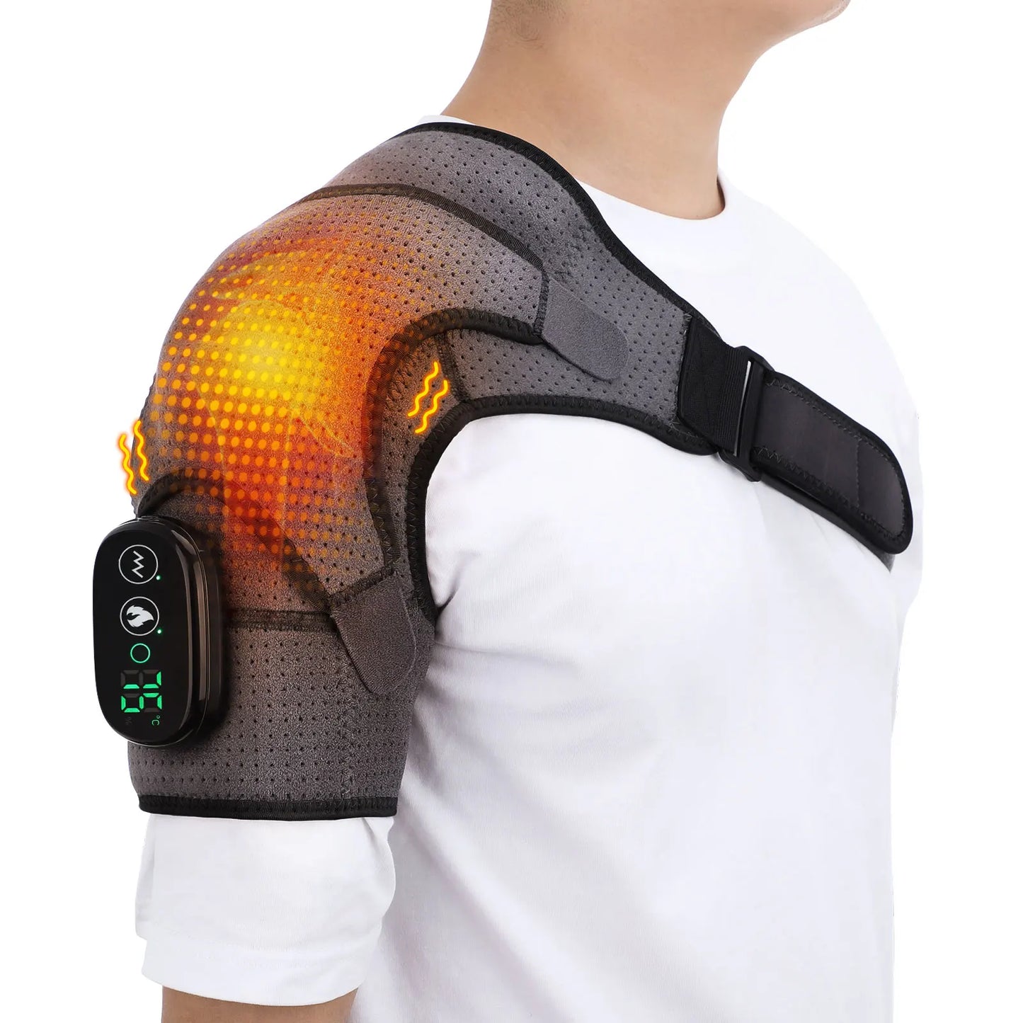 Electric Heating Shoulder Brace LED Display Vibration