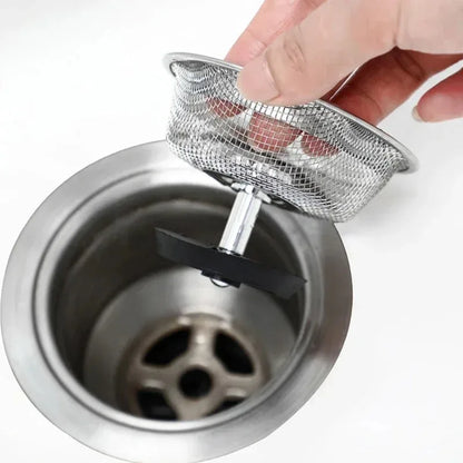 Kitchen Sink Stainless Steel Filter Sewer Mesh Strainers