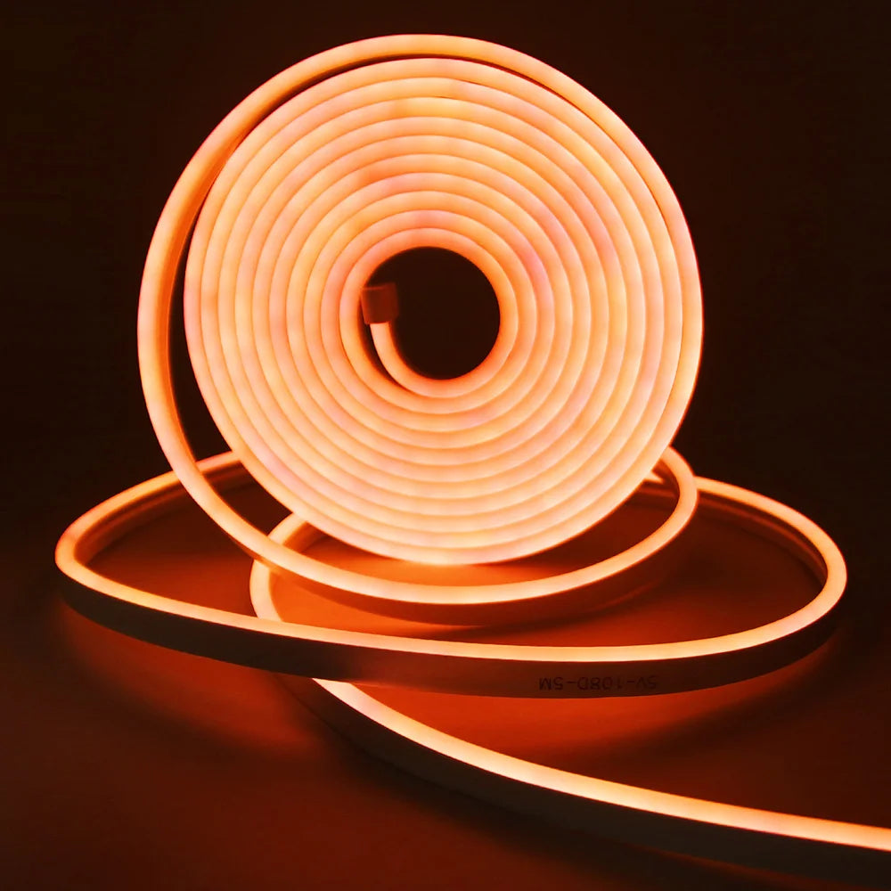 5V USB RGB LED Neon Strip Light 24key Remote Control