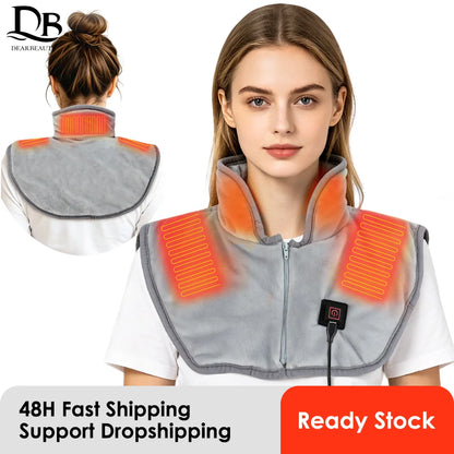 Heating Pad for Neck and Shoulders and Back Three Gear Hot Compress Cervical Shawl