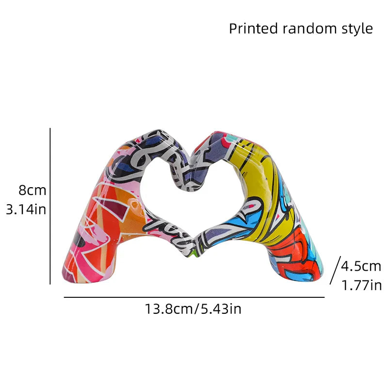Water Transfer Small Love Gesture Sculpture
