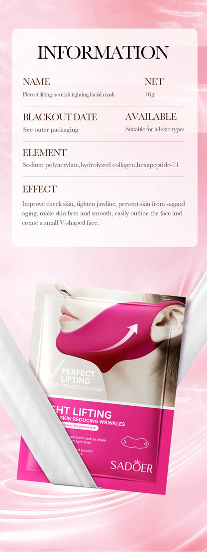V-Shape Firming Face-lift Slimming Mask Removal