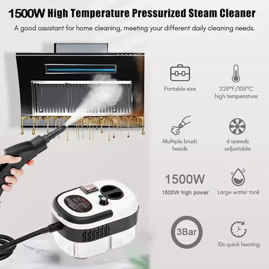 Portable Handheld Steam Cleaner High Temperature Pressurized