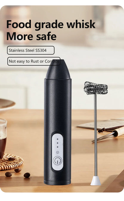 UPGRADED Electric Coffee Frother/MILK Whisk+Egg Beater
