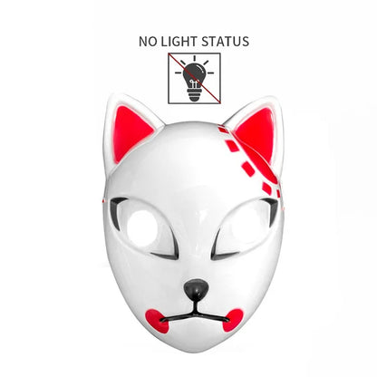 Halloween Neon Mask Cosplay Japanese Anime Neon LED