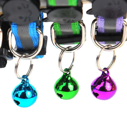 Colorful Reflective Breakaway Cat Collar with Bell