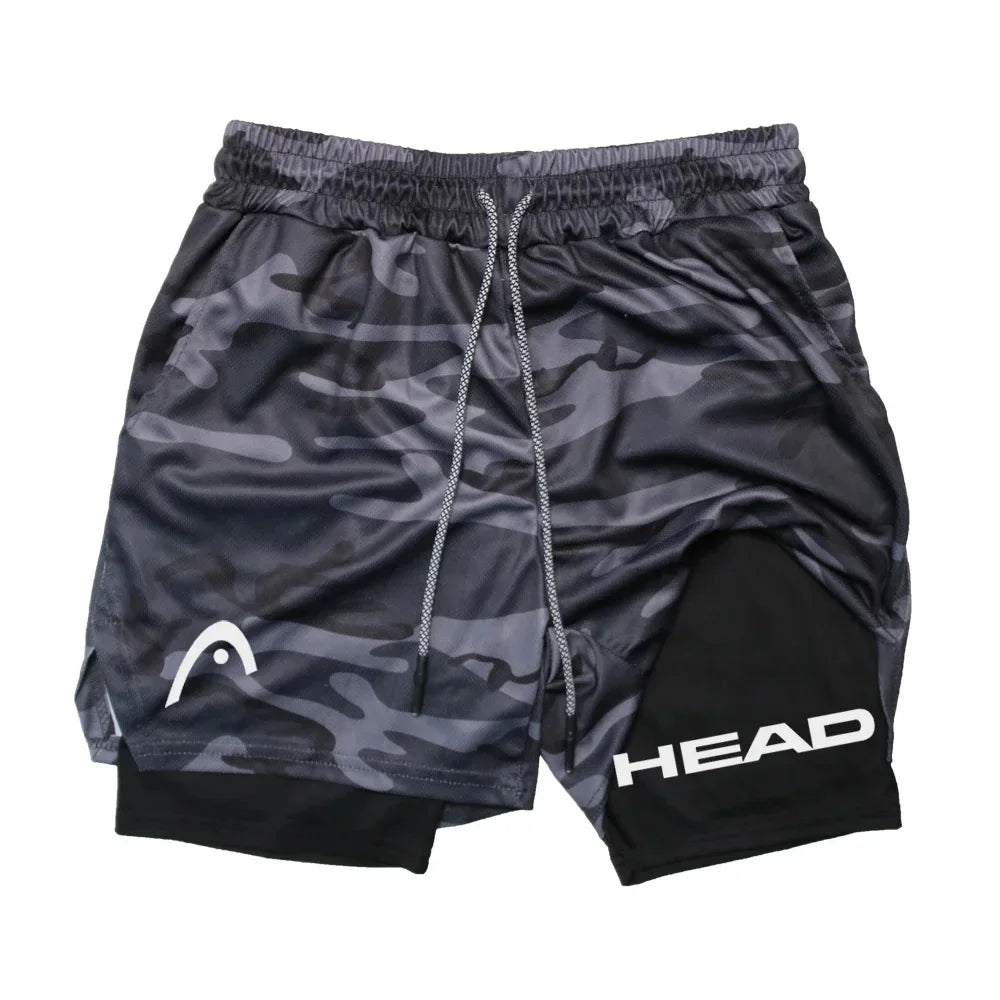 Anime Berserk Head Running Shorts Men Fitness Gym Training