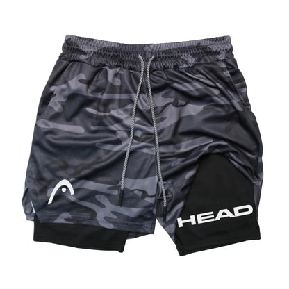 Anime Berserk Head Running Shorts Men Fitness Gym Training