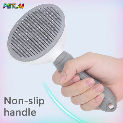 Pet Hair Removal Comb Self-Cleaning Cat Grooming Supplies