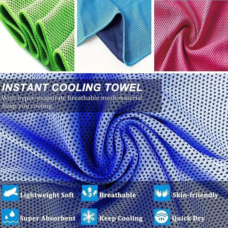 Instant Cooling Sports Towels - Reusable Ice Towels