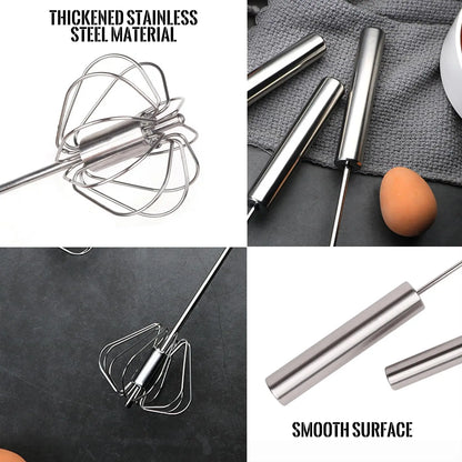 Semi Automatic Egg Beater Stainless Steel Mixer