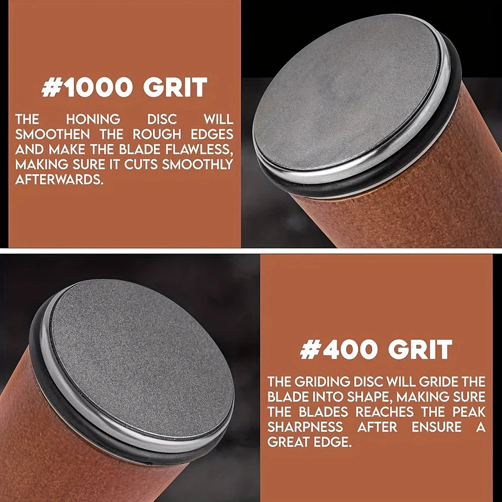 Rolling Knife Sharpener Double Sided Diamond Sharpening Stone