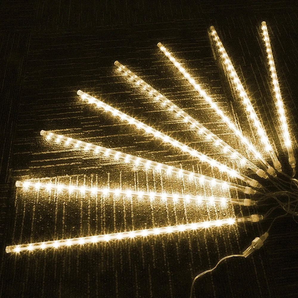 Outdoor LED Meteor Shower Lights Falling Rain Drop