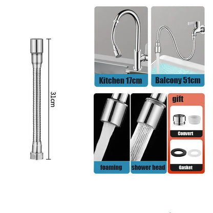 Stainless Steel Universal 1080° Rotation Faucet Sprayer