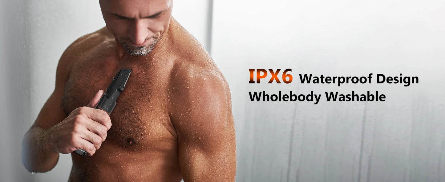 Manscape Body Hair Trimmer 4 in 1 IPX6 Waterproof Beard Trimmer