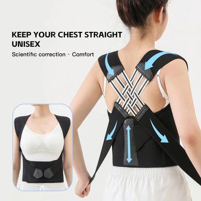 Posture Back Brace Adjustable Back Support Strap