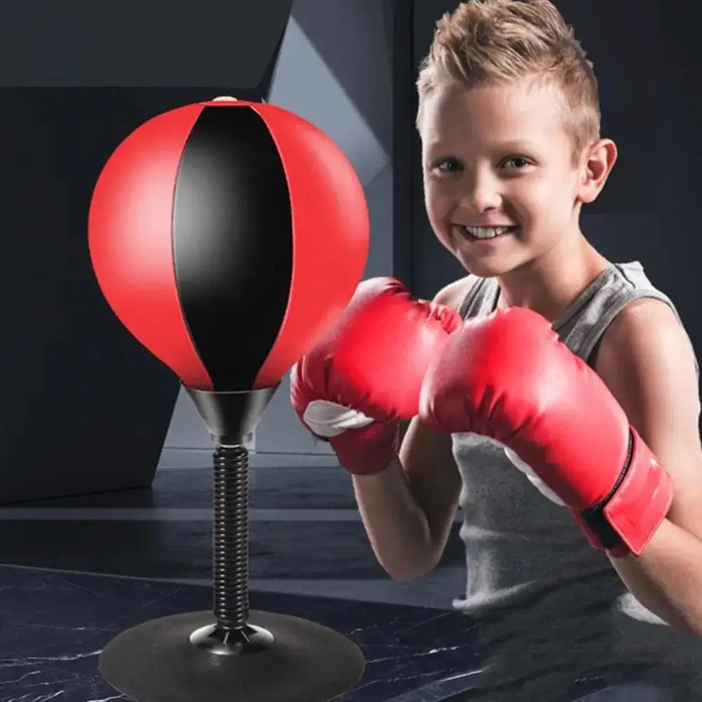 Stress Reliever Punching Bag Toy With Suction Cup