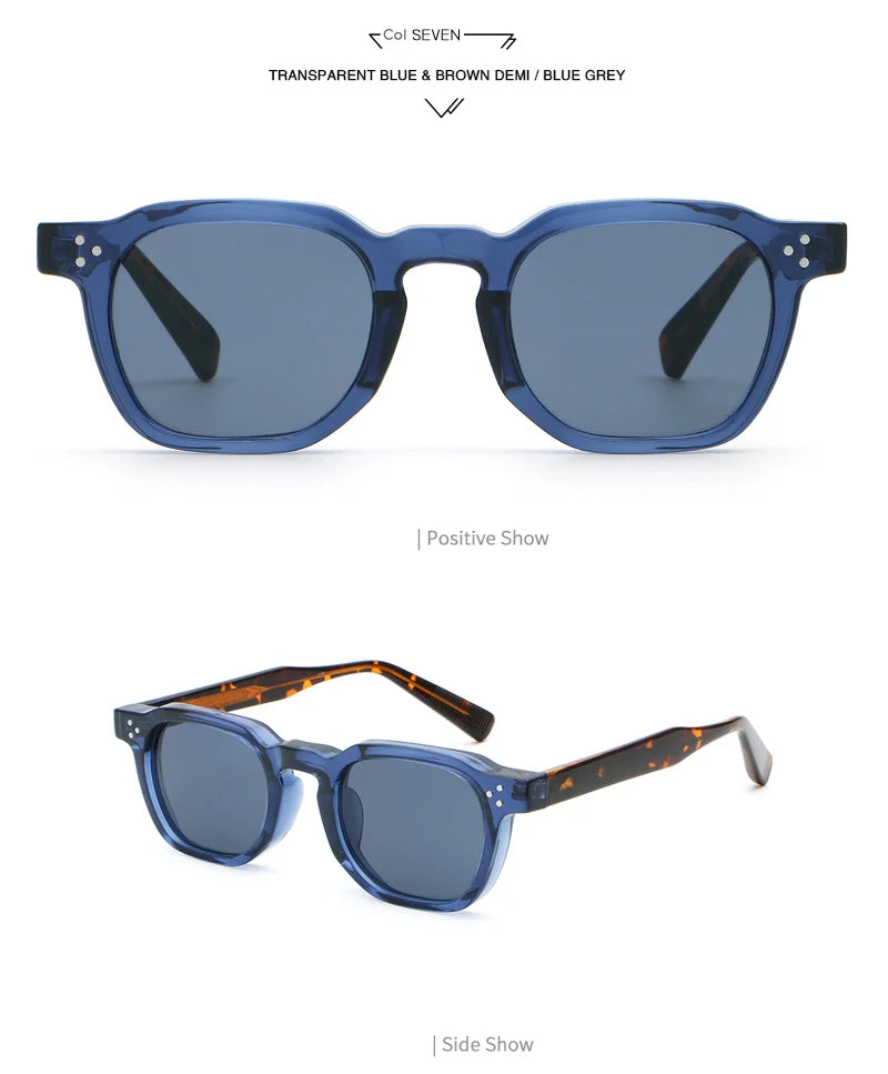 Retro Punk Polarized Lenses Men Sunglasses Square Trends