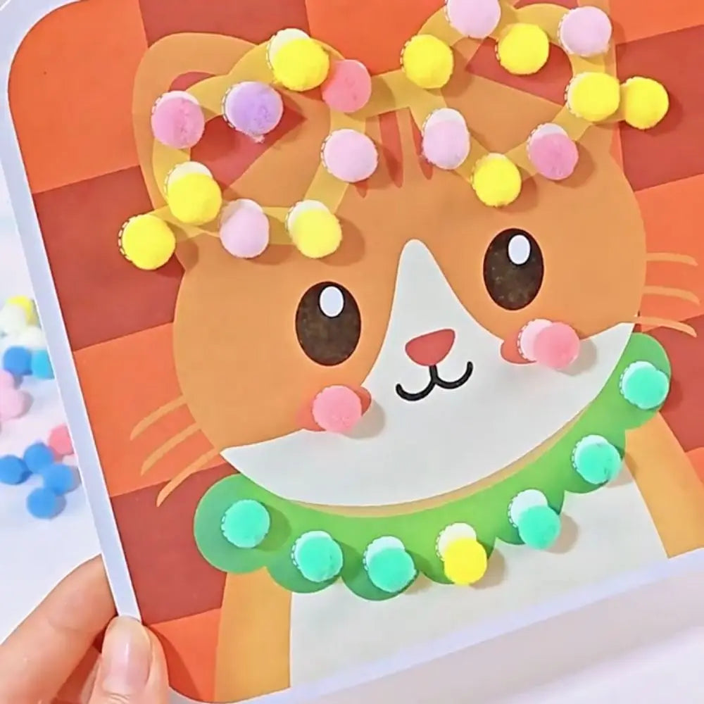 Handmade Material Children's Sticker Book Educational Early Learning