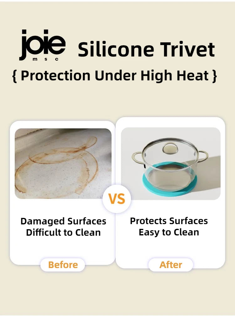 Joie Silicone Trivet For Hot Pots and Pans Heat Insulation