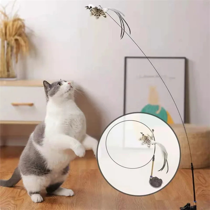Simulation Bird Interactive Funny Cat Stick Toy