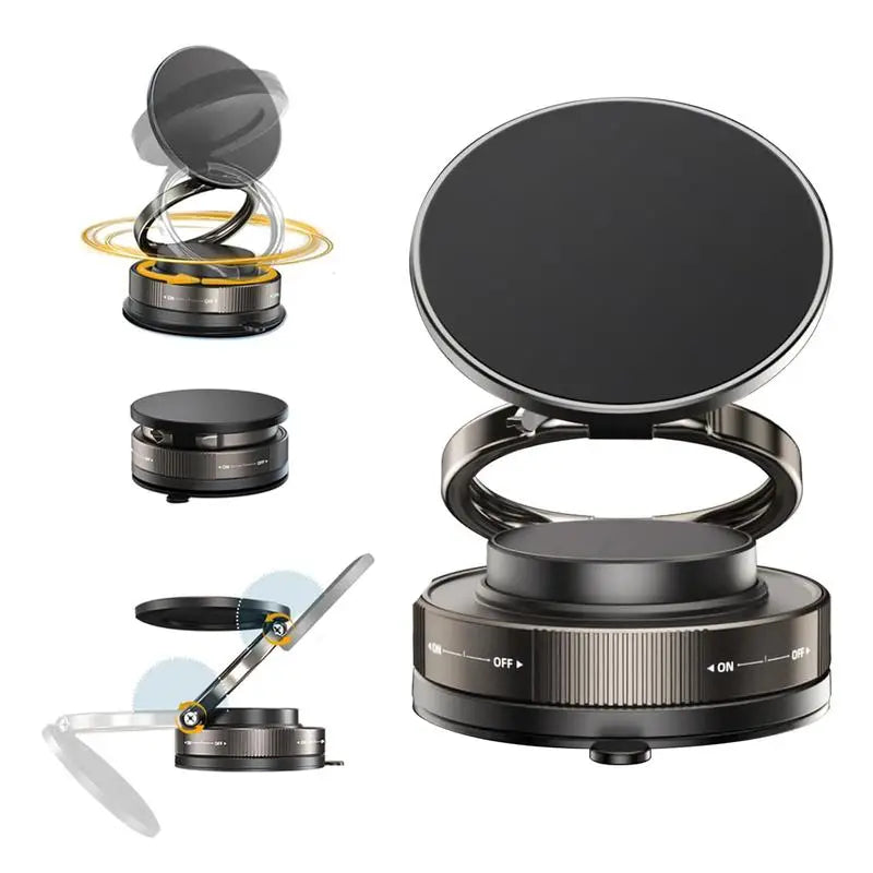 Magnetic Phone Holder for car, 360° Rotatable, Foldable & Adjustable