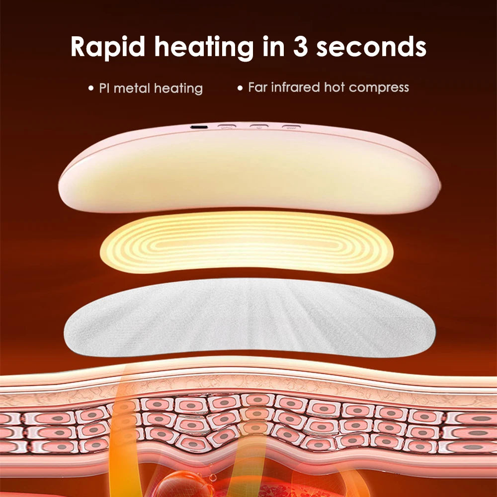 Portable Heated Massage Belt Menstrual Pain Relief