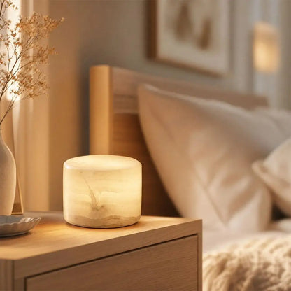 Marble Lamp Luxury Stone Table Lamp Touch Control LED Color