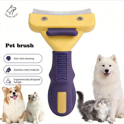Pet brush, pet grooming tool deshedding comb