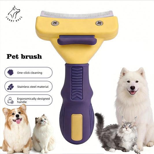 Pet brush, pet grooming tool deshedding comb