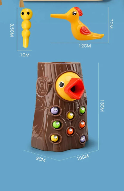 Woodpecker puzzle Toys Catching Insects Small Game