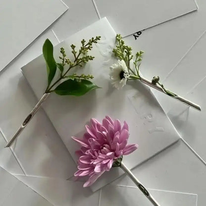 Creative Branch-Shaped Flower Insertable Brooch