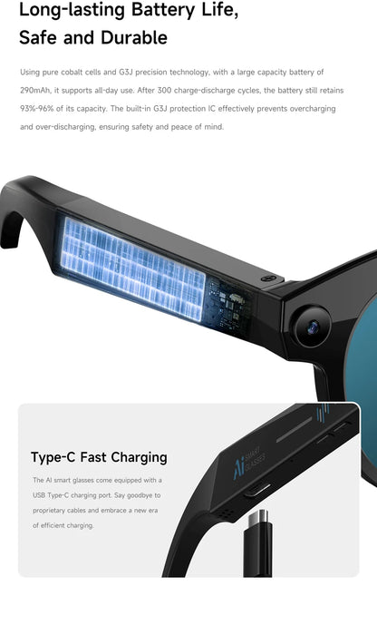 Xiaomi Smart AI Glasses 8MP HD 4K Shooting Glasses